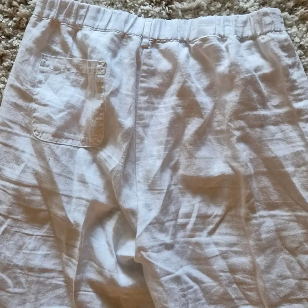 Quince 100% European Linen Pants in White